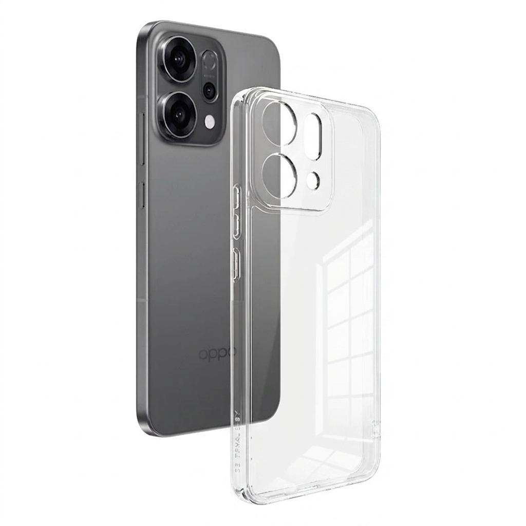 Cover Custodia Protezione Fotocamera TPU Trasparente per OPPO RENO 14 5G