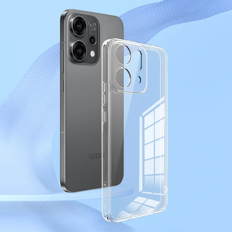 Cover Custodia Protezione Fotocamera TPU Trasparente per OPPO RENO 14 5G - immagine 2
