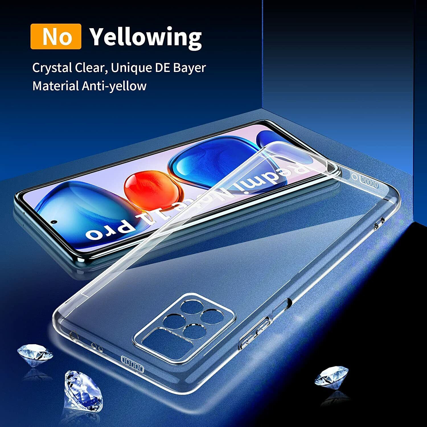 Custodia Cover Protezione Fotocamera TPU Trasparente per REDMI NOTE 11 PRO 4G / 5G - immagine 2